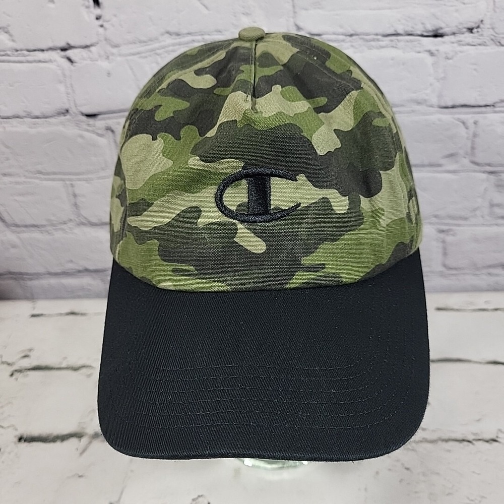 Champion Hat Mens OSFA Snapback Camo Camouflage Baseball Cap